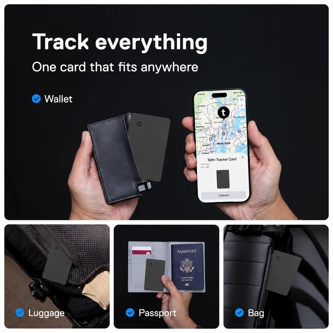 Tethr Tracker Card